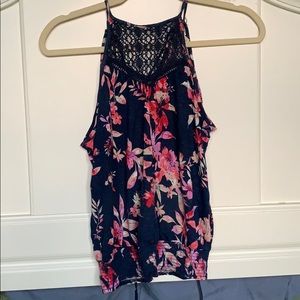 AEROPOSTALE adorable flowered high neck top